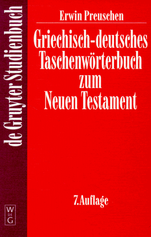 Griechisch-deutsches Taschenwörterbuch zum Neuen Testament