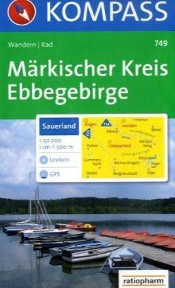 Märkischer Kreis - Ebbegebirge 1 : 50 000: Wanderkarte mit Kurzführer und Radrouten. GPS-geeignet