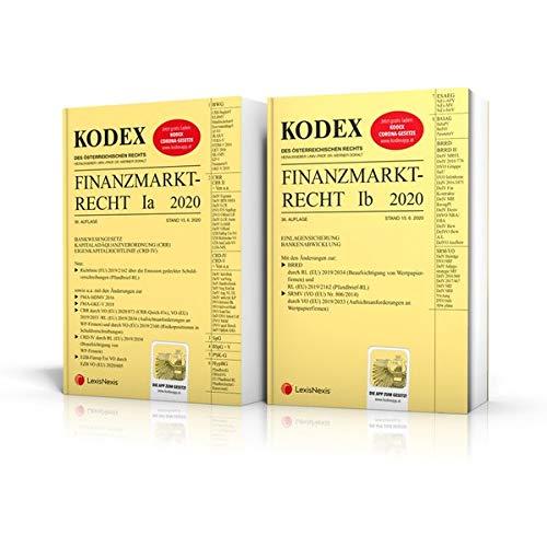 KODEX Finanzmarktrecht Band Ia + Ib 2020: BWG/CRR/CRD/ESAEG/BaSAG