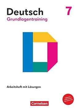 Grundlagentraining Deutsch - Sekundarstufe I - 7. Schuljahr: Förderheft mit Lösungen