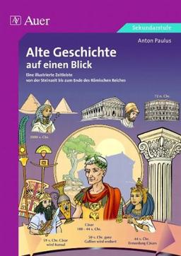 Alte Geschichte auf einen Blick: Eine illustrierte Zeitleiste von der Steinzeit bis zum Ende des Römischen Reiches, Kopiervorlagen (5. bis 13. Klasse)