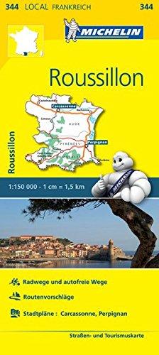 Michelin Roussillon: Straßen- und Tourismuskarte 1:150.000 (MICHELIN Localkarten)