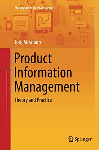 Product Information Management: Theory and Practice (Management for Professionals)