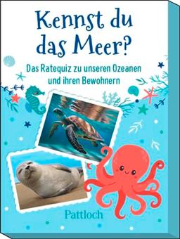 Kennst du das Meer?: Das Ratequiz zu unseren Ozeanen und ihren Bewohnern | Kinderquiz ab 6 Jahren | 50 lustige Quiz-Karten (Geschenke für die Schultüte und alle weiteren Events für Kinder)