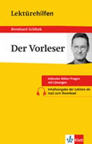 Lektürehilfen Bernhard Schlink "Der Vorleser"