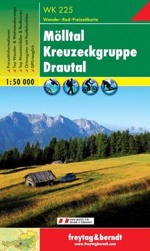 Freytag Berndt Wanderkarten, WK 225, Mölltal - Kreuzeckgruppe - Drautal - Maßstab 1:50 000