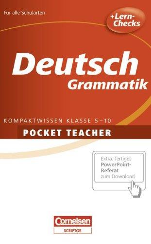 Pocket Teacher - Sekundarstufe I: Deutsch: Grammatik