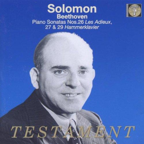 Solomon spielt Beethoven (Sonaten Nr. 26, 27, 29) (Aufnahmen 1952 / 1956)