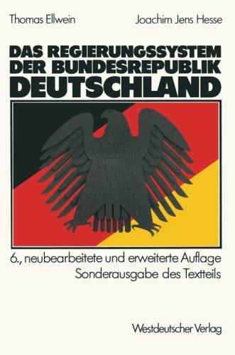 Das Regierungssystem der Bundesrepublik Deutschland: 2 Bände.