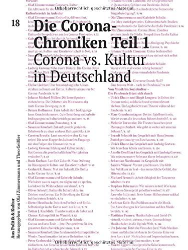 Die Corona-Chroniken Teil 1: Das erste Jahr Corona vs. Kultur in Deutschland (Aus Politik & Kultur: Zeitung des Deutschen Kulturrates)