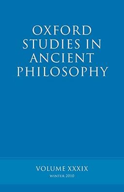 Oxford Studies in Ancient Philosophy: Volume 39