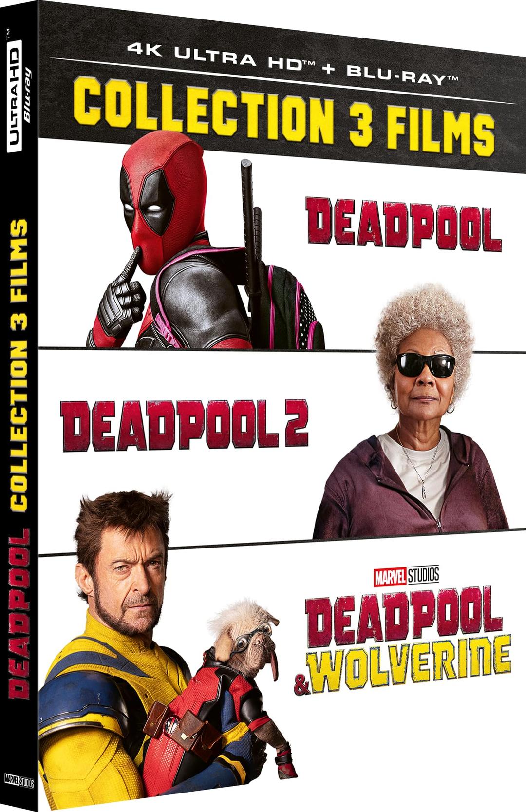 COFFRET DEADPOOL - COLLECTION 3 FILMS - 3 UHD 4K + 3 BD