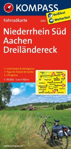 Niederrhein Süd - Aachen - Dreiländereck 1 : 70 000: Fahrradkarte. GPS-genau