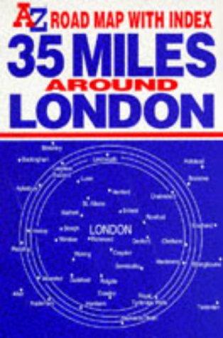 35 Miles Around London: 1m-2" Map (Road Map)