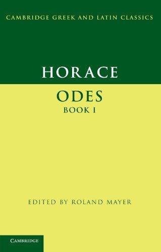 Horace: Odes Book I (Cambridge Greek and Latin Classics)