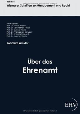 Ueber das Ehrenamt