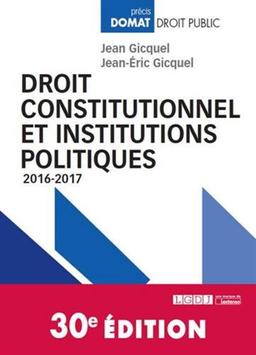 Droit constitutionnel et institutions politiques : 2016-2017