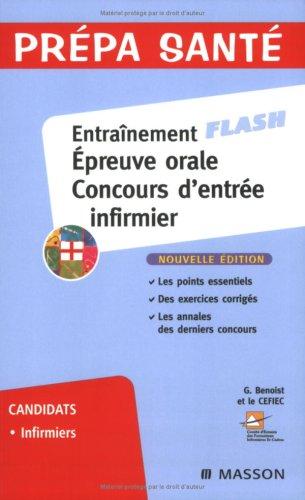 Entraînement flash, épreuve orale concours d'entrée infirmier