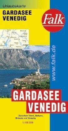 Falk Urlaubskarte Gardasee und Venedig 1:150 000 zwischen Trient, Belluno, Bréscia und Venedig