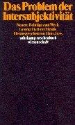 Das Problem der Intersubjektivität: Neuere Beiträge zum Werk George Herbert Meads (suhrkamp taschenbuch wissenschaft)
