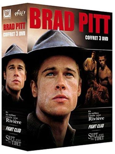 Coffret 3 DVD Brad Pitt : Fight club / Sept ans au tibet / Et au milieu coule une riviere [FR IMPORT]