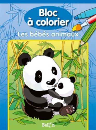 Bloc a Colorier: Les Bebes Animaux