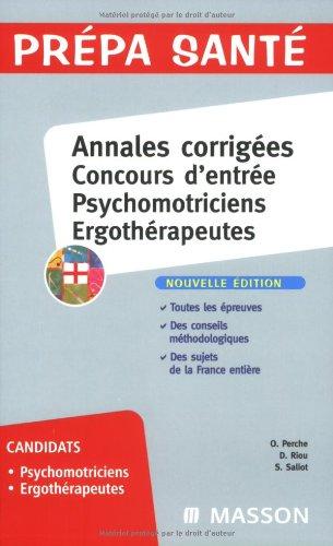 Annales corrigées concours d'entrée psychomotriciens, ergothérapeutes