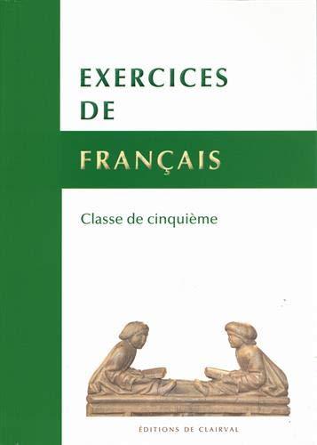 Exercices de français : classe de 5e