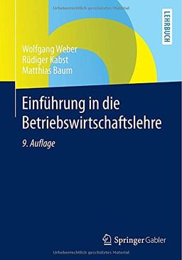 Einführung in die Betriebswirtschaftslehre