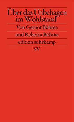 Über das Unbehagen im Wohlstand (edition suhrkamp)