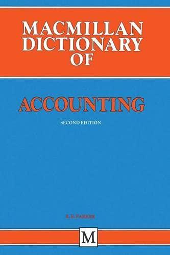 Macmillan Dictionary of Accounting (Dictionary Series)