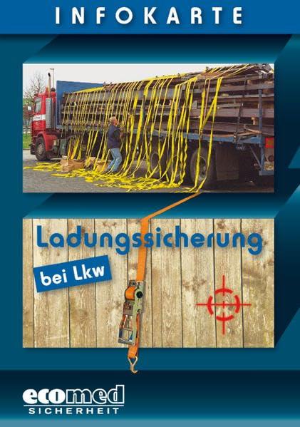 Infokarte Ladungssicherung bei Lkw: Verpackungseinheit 10 Stück