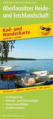 Oberlausitzer Heide- und Teichlandschaft: Rad- und Wanderkarte mt Ausflugszielen, Einkehr- & Freizeittipps, wetterfest, reißfest, abwischbar, GPS-genau. 1:50000