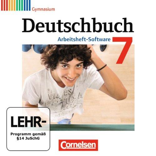 Deutschbuch 7. Schuljahr. Gymnasium Allgemeine Ausgabe. Übungs-CD-ROM zum Arbeitsheft