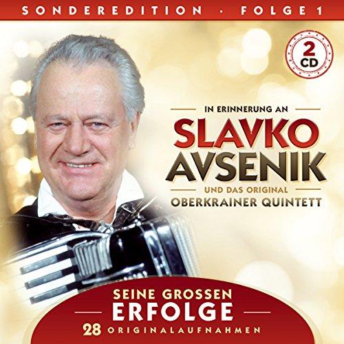 Seine Großen Erfolge; In Erinnerung an Slavko Avsenik; Folge 1; 28 Originalaufnahmen; Trompetenecho; Glocken der Heimat; Slowenischer Bauerntanz; Alpenecho; Sirenen Polka; Feuerwehr Polka; Wiegenlied; Wenn am Sonntagabend die Dorfmusik spielt;