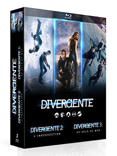 Coffret divergente : divergente ; divergente 2 - l'insurrection ; divergente 3 - au-delà du mur [Blu-ray] [FR Import]