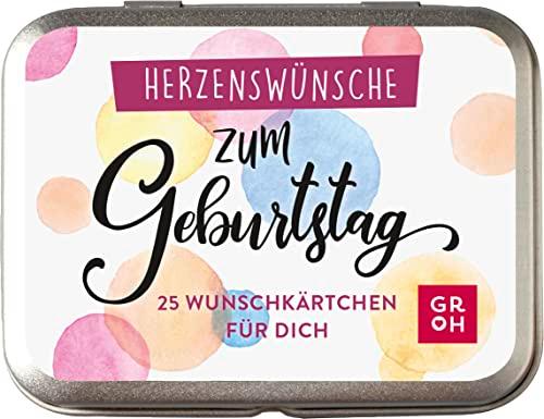 Herzenswünsche zum Geburtstag: 25 kleine Wunschkärtchen für dich