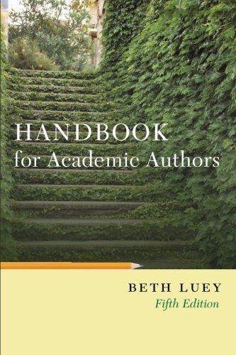 Handbook for Academic Authors