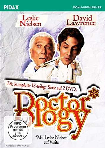 Doctorology - Mit Leslie Nielsen auf Visite / Der komplette 13-teilige Comedy-Doku mit Publikumsliebling Leslie Nielsen (Die nackte Kanone) (Pidax Doku-Highlights) [2 DVDs]