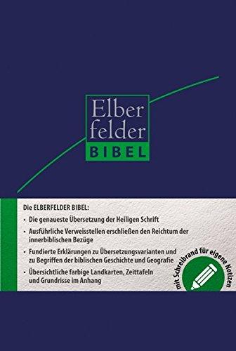 Elberfelder Bibel 2006: Schreibrandbibel Kunstleder blau