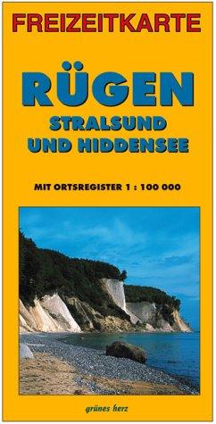 Freizeitkarte Rügen und Hiddensee: Mit Stralsund und Greifswald. Mit Ortsregister. Maßstab 1:100.000.