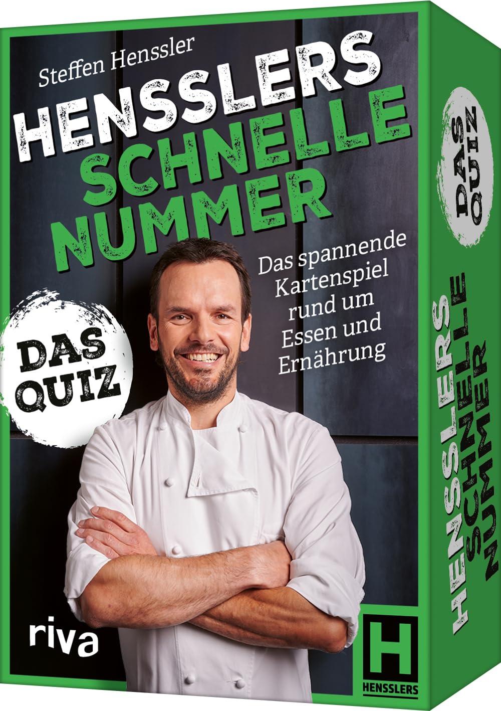 Hensslers schnelle Nummer: Das Quiz: Das spannende Kartenspiel rund um Essen und Ernährung | Kuriose Fragen und Antworten aus der Kulinarik. Das perfekte Geschenk für alle Fans des guten Geschmacks