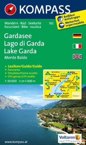 Lago di Garda / Monte Baldo 1 : 50 000: Carta escursionistica, cicloturistica, nautica. Wander-, Bike- und Seekarte