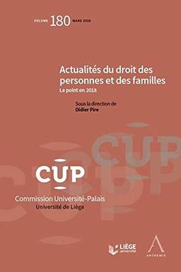 Actualités du droit des personnes et des familles : le point en 2018