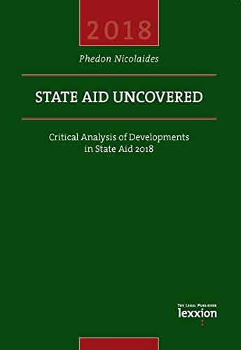 State Aid Uncovered: Critical Analysis of Developments in State Aid 2018