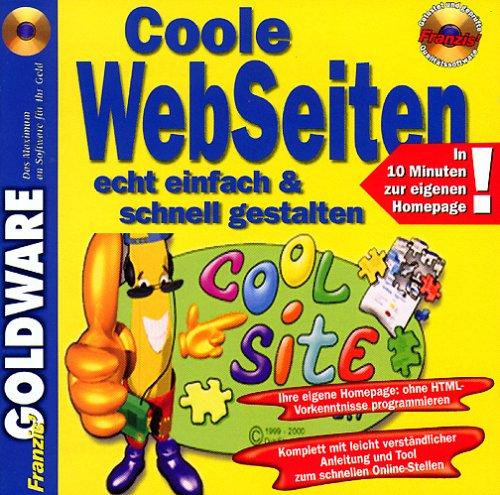 Coole Webseiten echt einfach & schnell gestalten, CD-ROM in Jewelcase In 10 Minuten zur eigenen Homepage. Für Windows 95/98/ME/NT 4 mit Internet Explorer oder Netscape Communicator