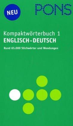 PONS Kompaktwörterbuch Englisch-Deutsch