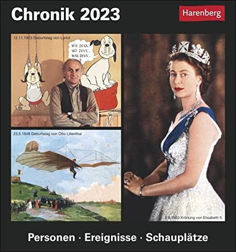 Chronik Tagesabreißkalender 2023: Kulturkalender - Personen, Ereignisse, Schauplätze