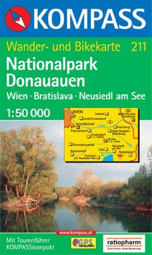 Nationalpark Donauauen 1 : 50 000. Wander- und Bikekarte. Wien, Bratislava, Neusiedl am See. GPS-genau