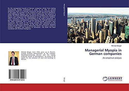 Managerial Myopia in German companies: An empirical analysis